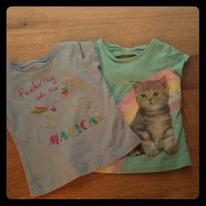 Girls 12M 2pc Carter's Tshirts